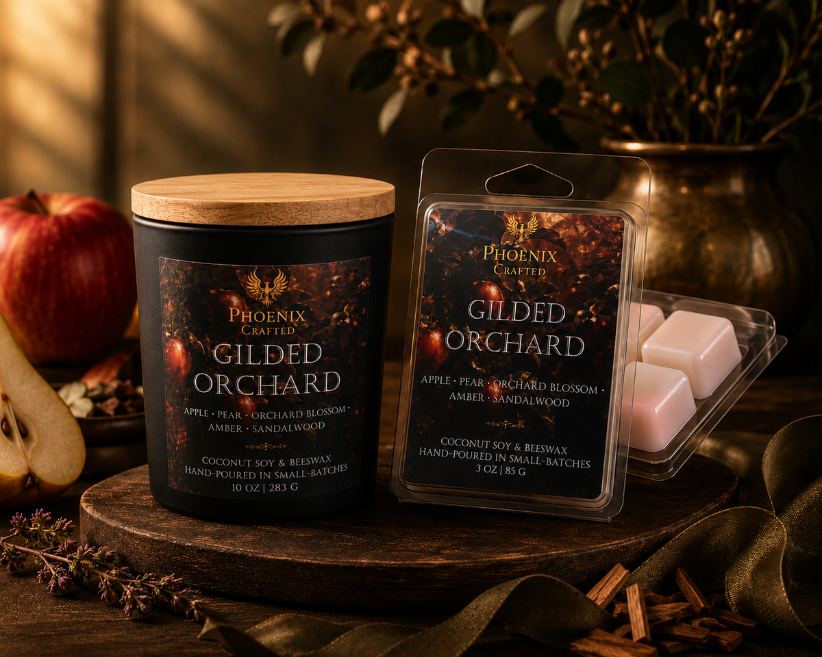 Gilded Orchard Candle + Wax Melt Gift Set